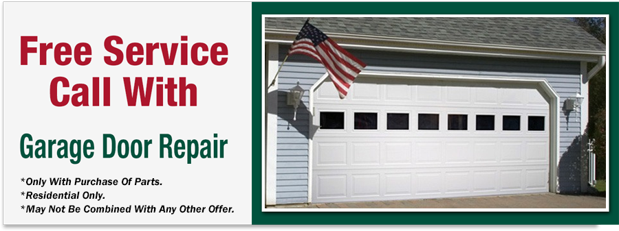 Free Service Call with Garage Door Repair